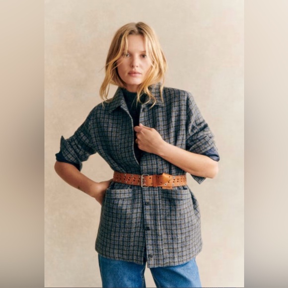 Sezane Jackets & Blazers - 🇫🇷 Sézane Will Jacket Edinburgh Tile